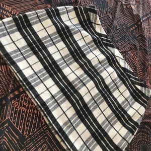 Plaid fleece mini skirt